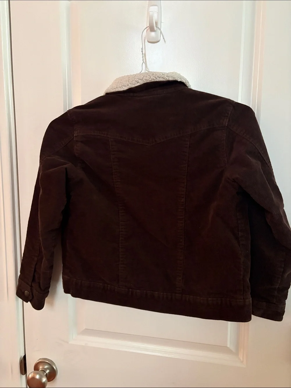 Kids Gymboree Brown Corduroy Jacket with Cream Sherpa Collar